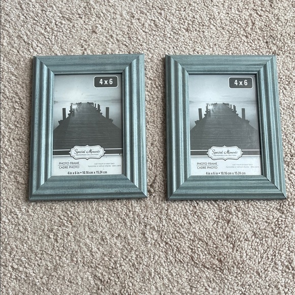 Special Moments Teal Photo Frame Pair (Set of 2) - Picture 1 of 2